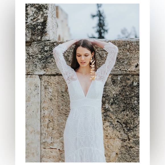 Kite And Butterfly Rena Bohemian White Wedding Dress like new - Picture 16 of 16